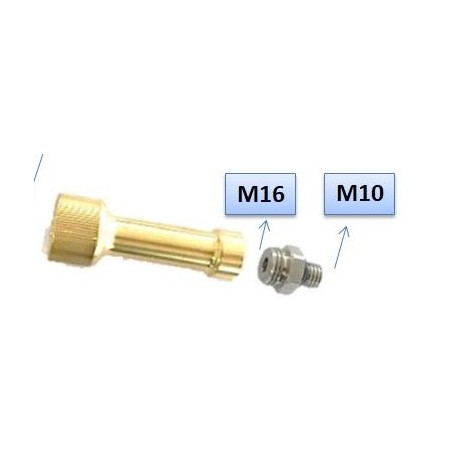 EURO CONECTOR - GLP - Rosca Macho ½” (21.8mm) con extensiones M16 - M10