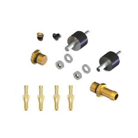 Kit Accesorios y Racores - Bloque de Inyectores 4Cil. AEB INJ4 D:12mm