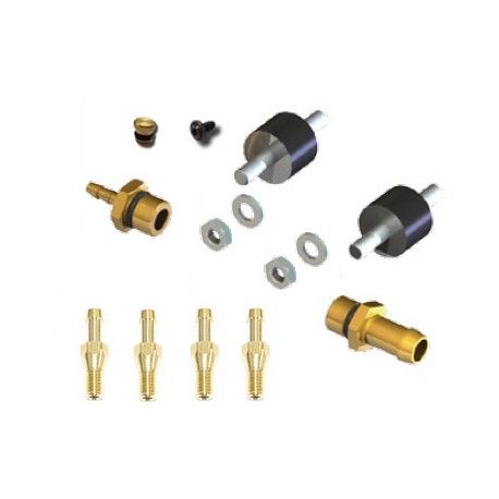 Kit Accesorios y Racores - Bloque de Inyectores 4Cil. AEB INJ4 D:12mm